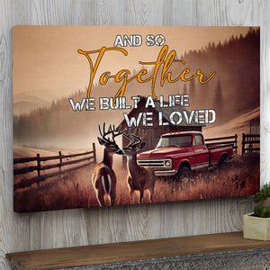 Gifts For Couple Canvas Print Deer Couple 03OHMH111224-Homacus