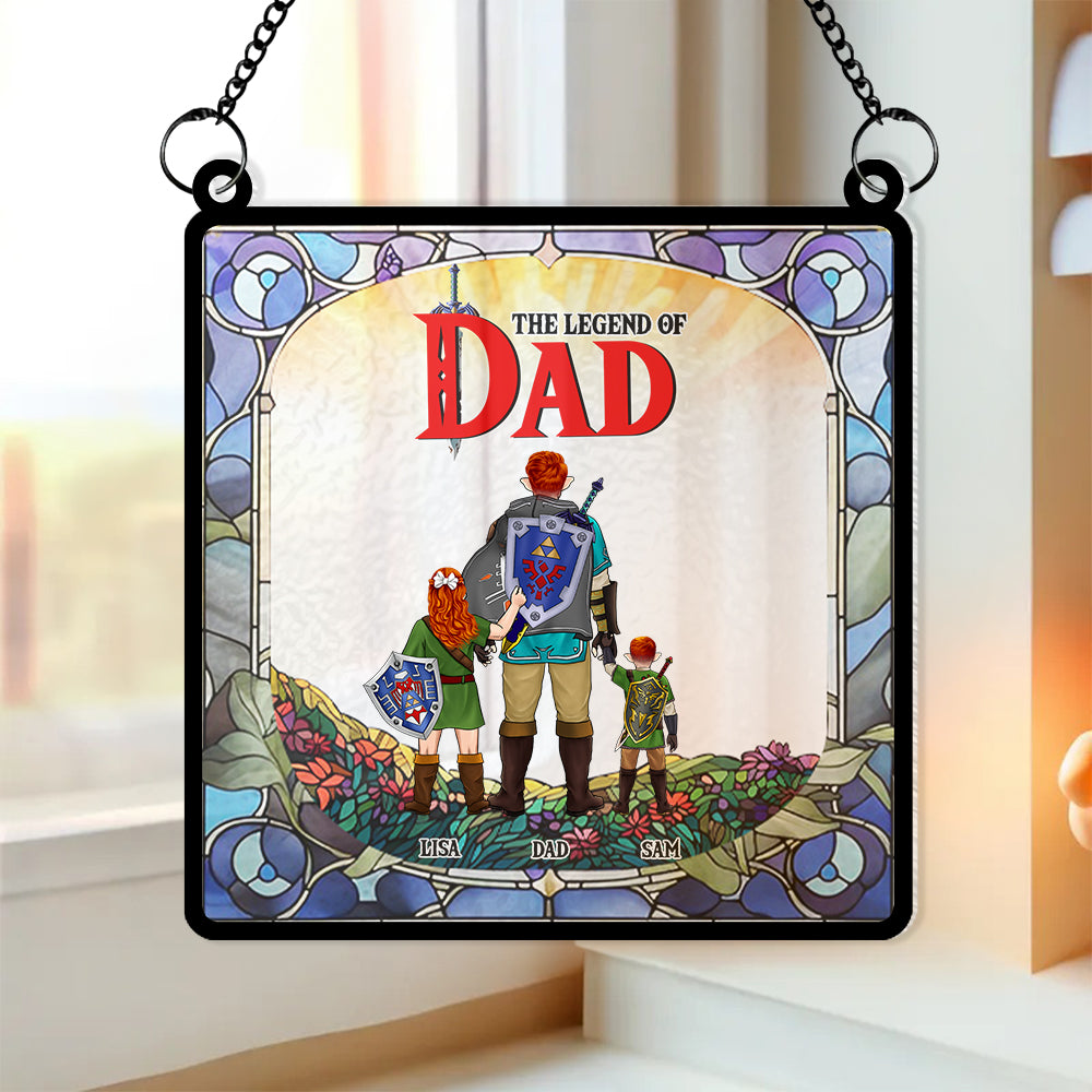 Personalized Gifts For Dad Suncatcher Window Hanging Ornament 011KAMH250424HG Father's Day-Homacus