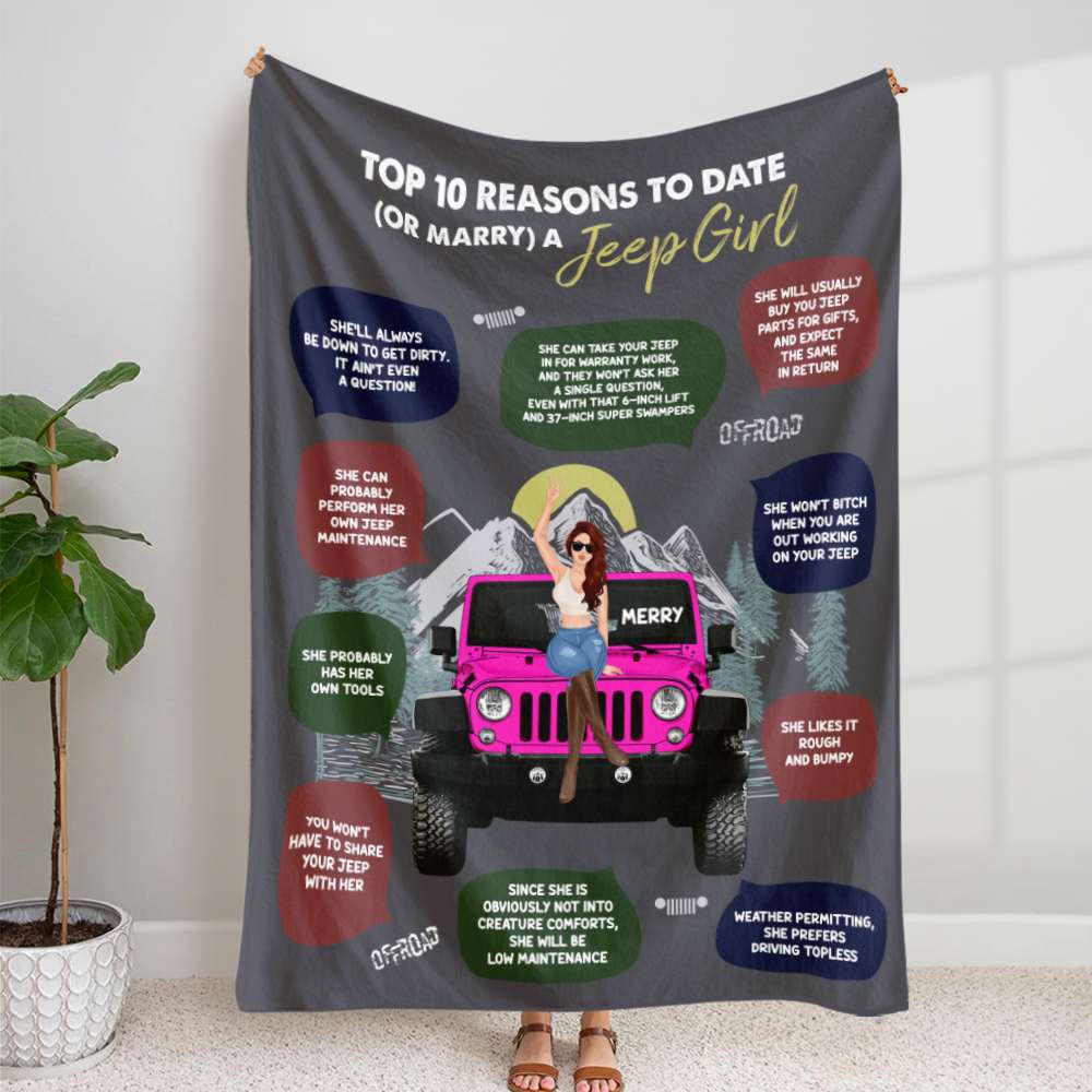 Personalized Gifts For Off Road Lover Blanket 01HUMH210624TM-Homacus