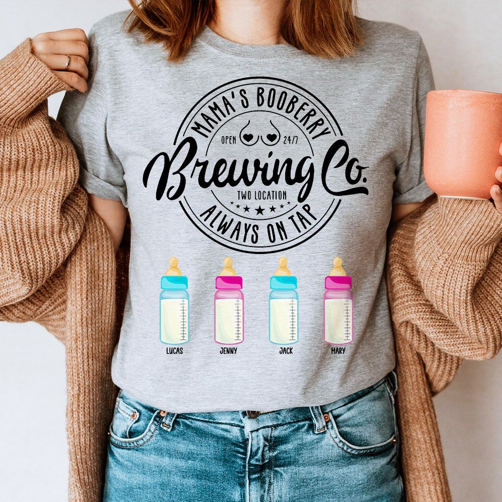 Personalized Gifts For Mom Shirt 01ohtn190325 Mama's Booberry - Always On Tap-Homacus