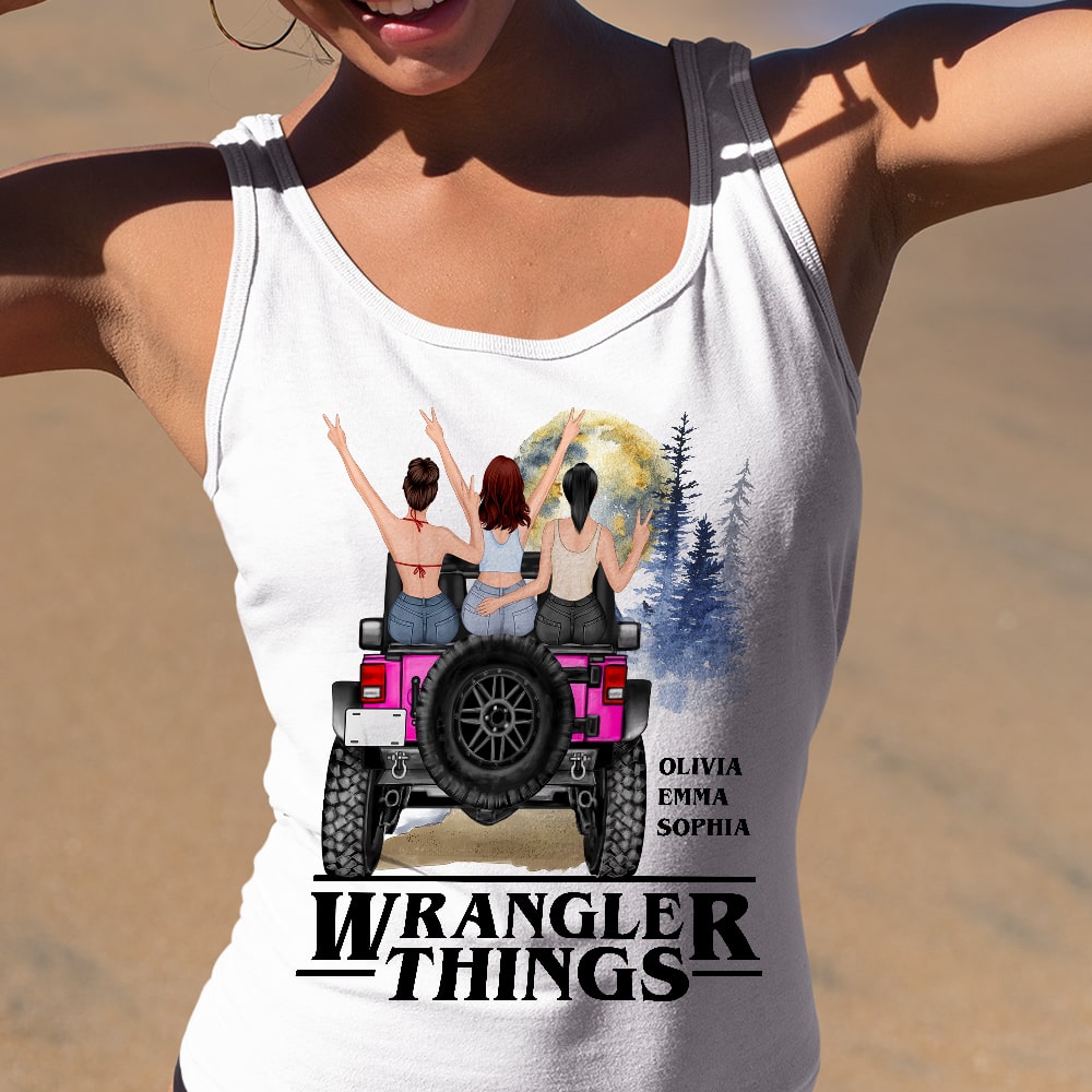 Personalized Gifts For Besties Shirt Wrangler Things-Homacus
