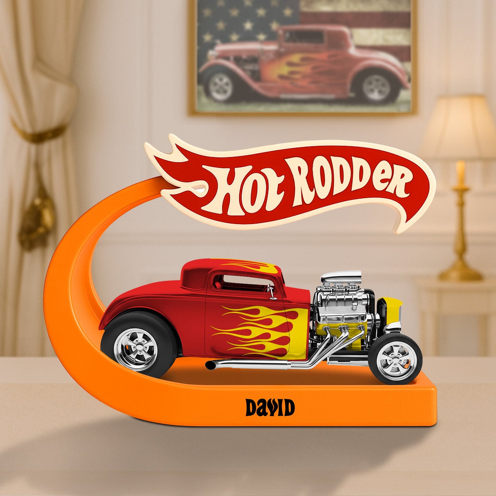 Classic Muscle Car Christmas Display – Personalized Gifts For Gearheads 03ohtn160625-Homacus