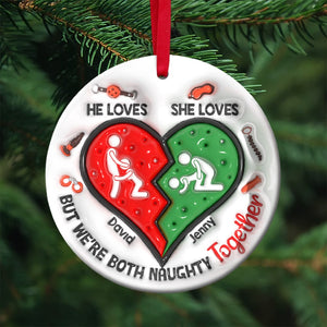 Personalized Gifts For Naughty Couple Ceramic Ornament 02ohtn161024-Homacus