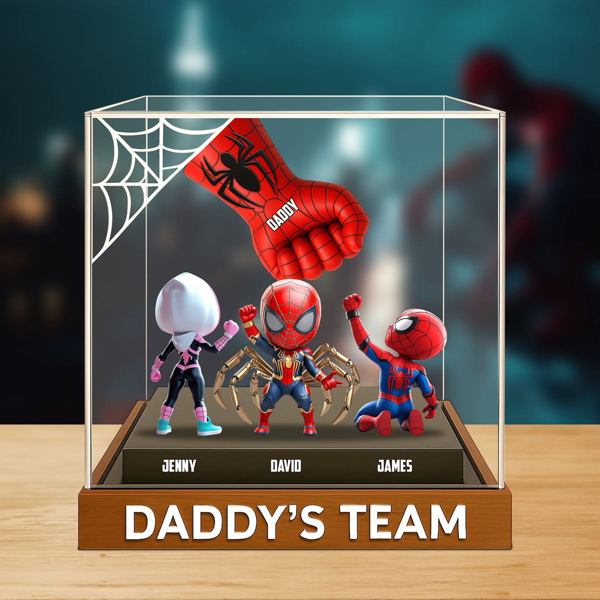Dad Team Plaque - Personalized Christmas Decor Gifts For Dad 03natn190525-Homacus