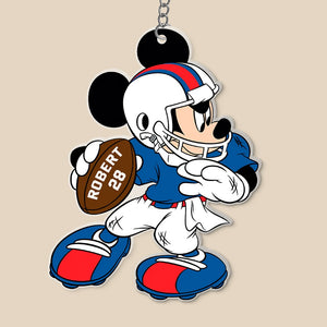 Custom Team Logo Gifts For Football Fan Keychain 04huqn040823 American Football Mouse-Homacus