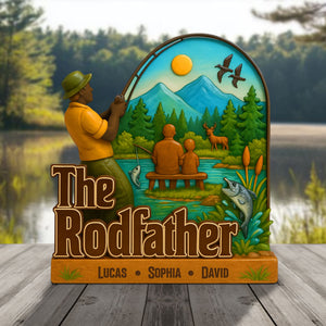 Fishing Lovers Plaque Personalized Gifts For Dad 01natn210425-Homacus