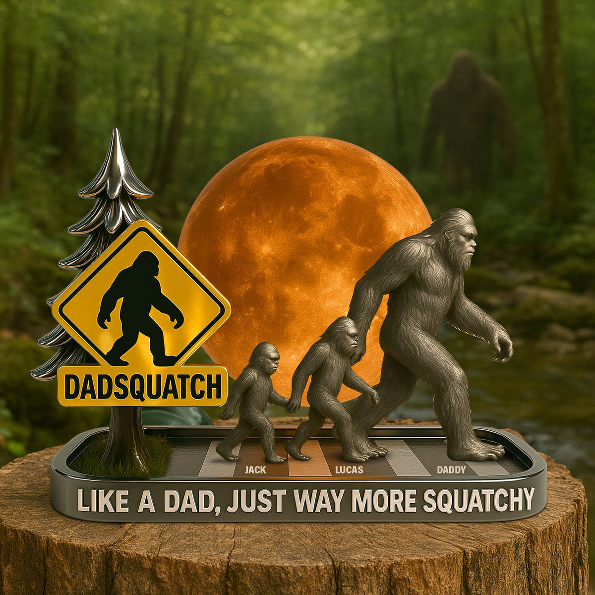 Bigfoot Plaque Personalized Gifts For Dad 03tgtn030525-Homacus