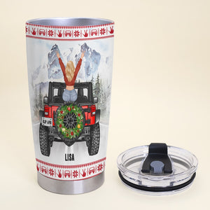 Personalized Gifts For Her Tumbler Santa Has A Naughty Girl-Homacus