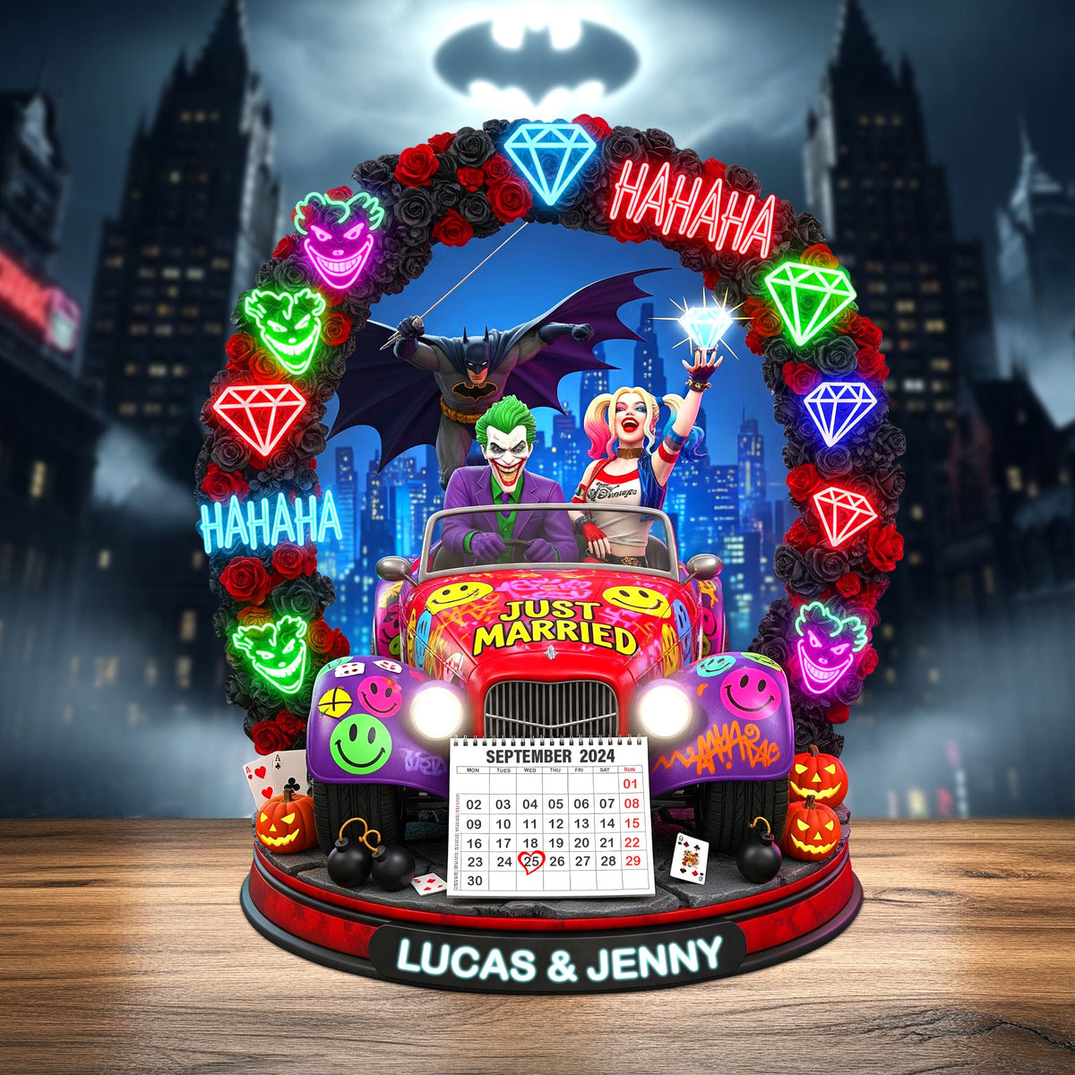 Personalized Halloween Gifts For Newlywed Couple Acrylic Plaque 02hytn130825-Homacus