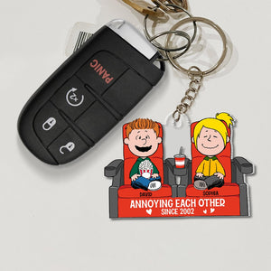 Personalized Gifts For Couple Keychain 04natn260624hh-Homacus