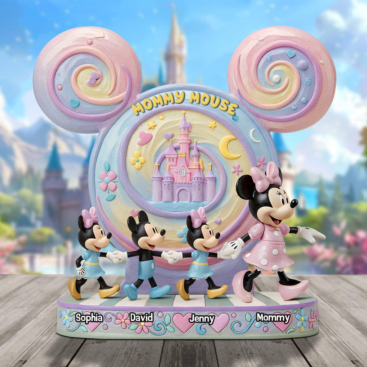 Mouse Mom Plaque - Personalized Christmas Gifts For Mother 02qhtn210425-Homacus