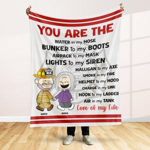 Personalized Gifts For Firefighter Couple Blanket 02qhtn080125da-Homacus