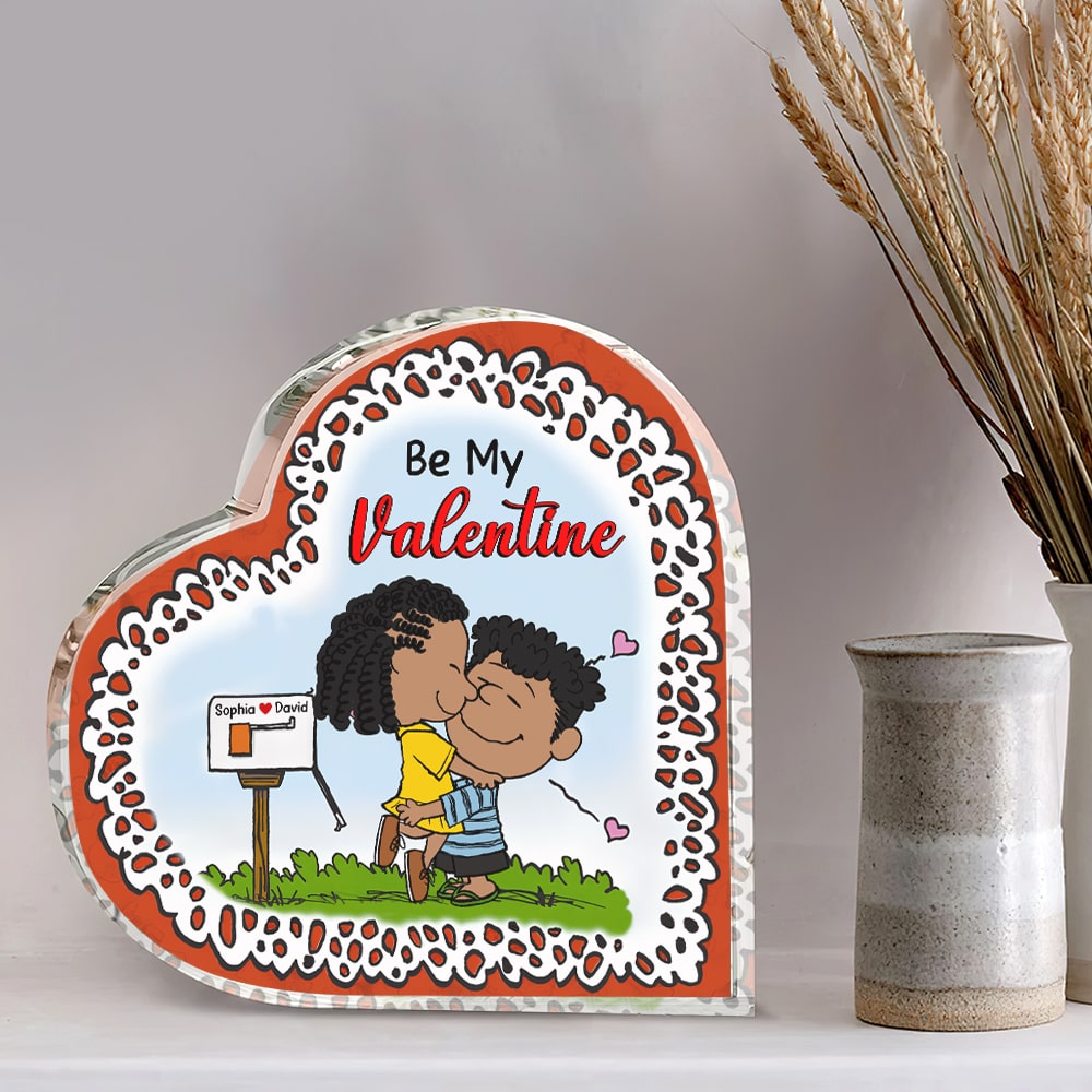 Personalized Gifts For Couple Heart Plaque 01ohtn251224hg Be My Valentine-Homacus