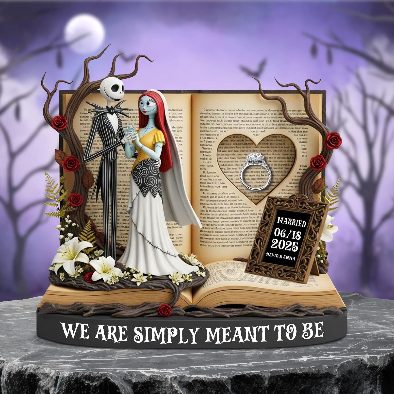 Horror Anniversary Couple Plaque - Personalized Gifts For Couple 04tgtn300525-Homacus