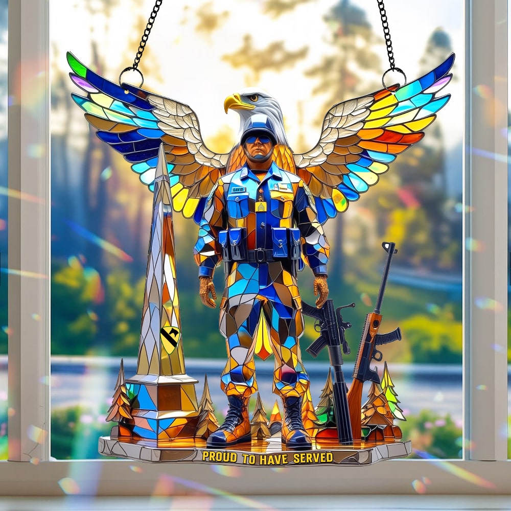 Veteran Suncatcher - Personalized Gifts For Veteran 02tgtn040825-Homacus