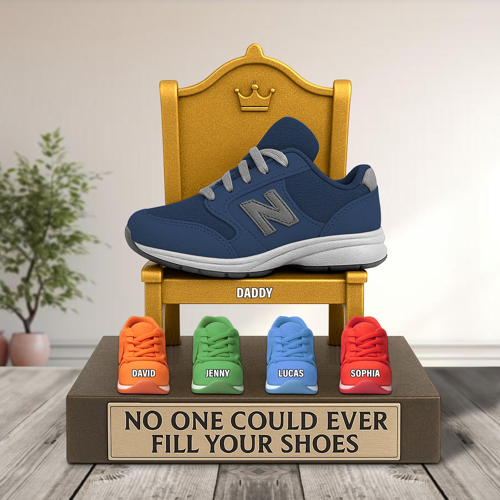 Sneaker Dad Plaque - Personalized Gifts For Dad 02natn060525-Homacus