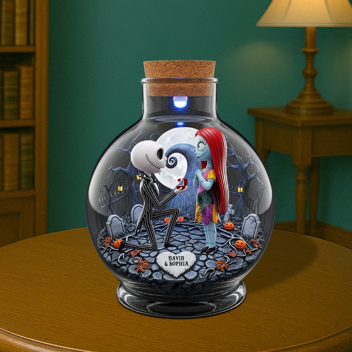 Horror Couple Plaque - Personalized Gifts For Couple 02totn080725-Homacus