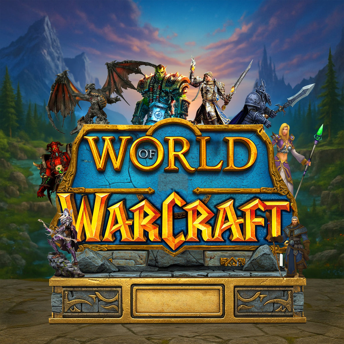 World Warrior Plaque - Personalized Gifts For Game Lovers 02qhtn060625-Homacus