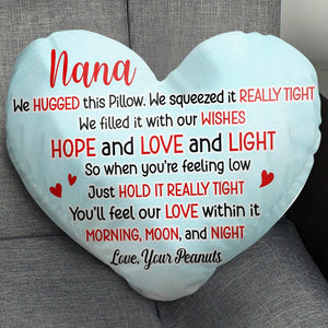 Personalized Gifts For Grandma Heart-Shaped Pillow 02httn200324hh Mother's Day-Homacus
