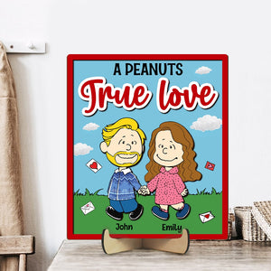 Personalized Gifts For Couple Wood Sign A True Love 03NATN050224HH Anniversary Gifts-Homacus