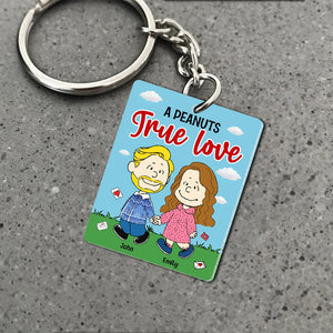 Personalized Gifts For Couple Keychain A True Love 01natn170224hh-Homacus