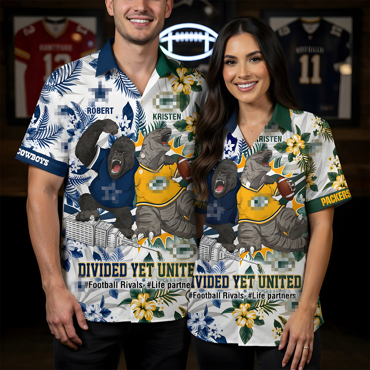 Sport Fight Pals Hawaiian Shirt, Personalized Gifts For Couple & Friends 02qhdt180626-Homacus