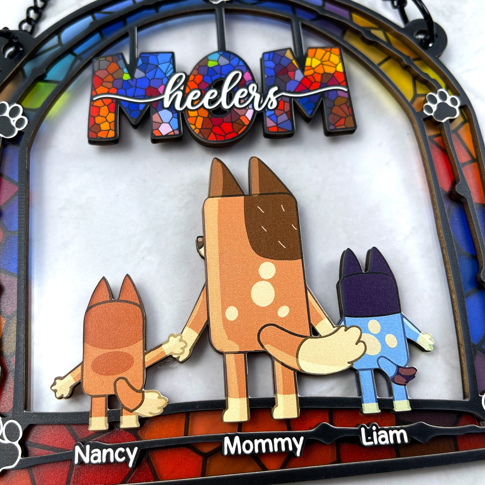 Personalized Gifts For Mom Window Hanging Suncatcher Ornament 03ohpu140225-Homacus