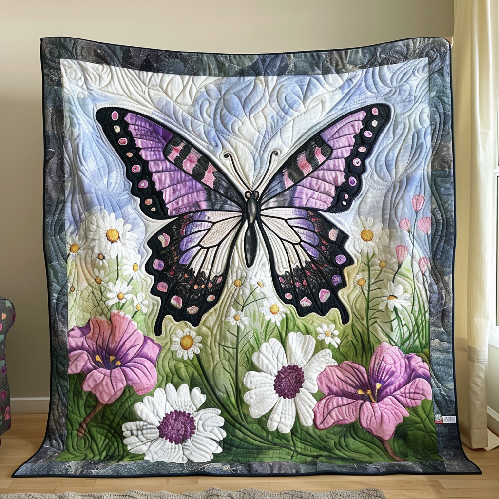 Gifts For Butterfly Lover Blanket Lavender Wings Butterfly-Homacus