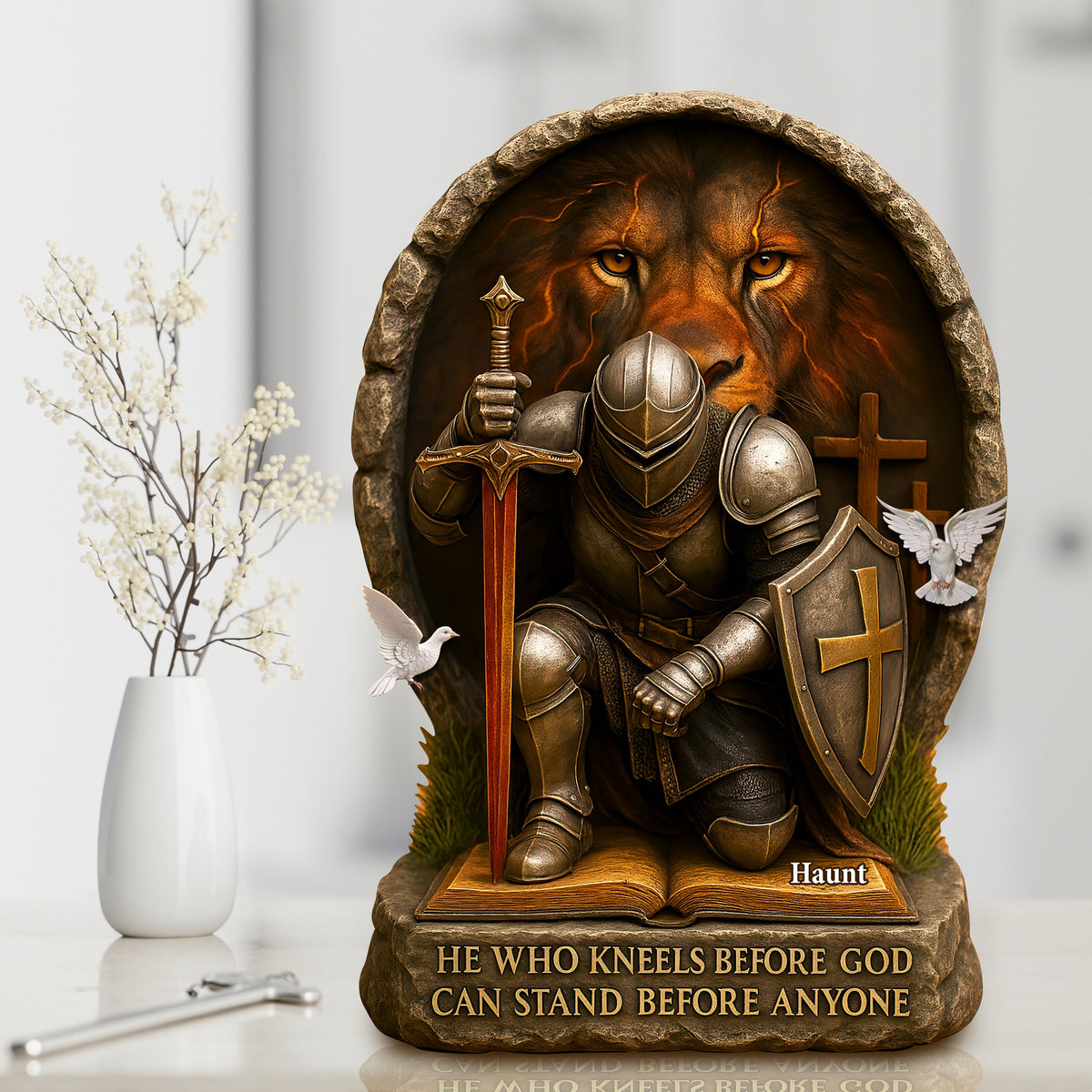 Jesus In Man's Heart Acrylic Plaque - Personalized Gifts For Jesus Lover 02HULU140525-Homacus