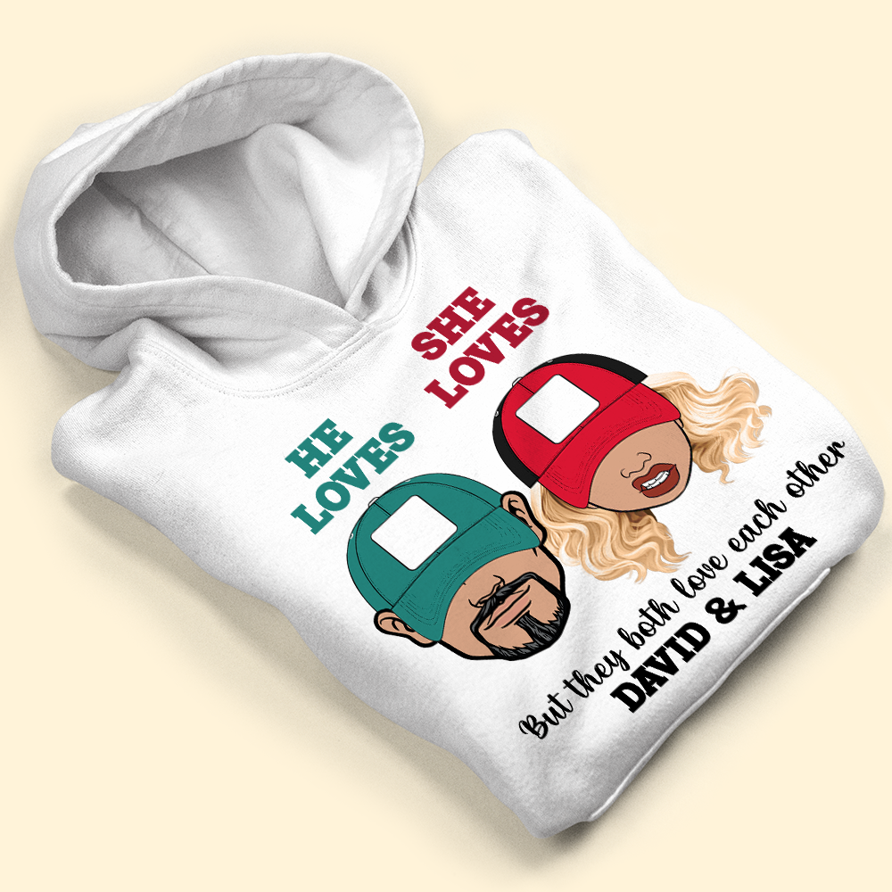 Custom Team Logo Gifts For Couple Shirt 03huhi300123 American Football Couple-Homacus