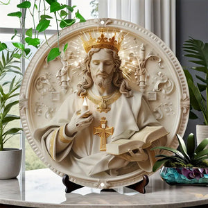 Jesus Christ Cut Metal Sign Home Decor 03hutn090924-Homacus