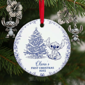 Baby's First Christmas Ceramic Ornament - Personalized Christmas Gifts For Baby 04PGLU300825-Homacus