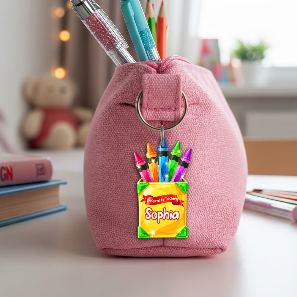 Crayon Box Personalized Gifts For Kids Keychain 04pgtn300625-Homacus