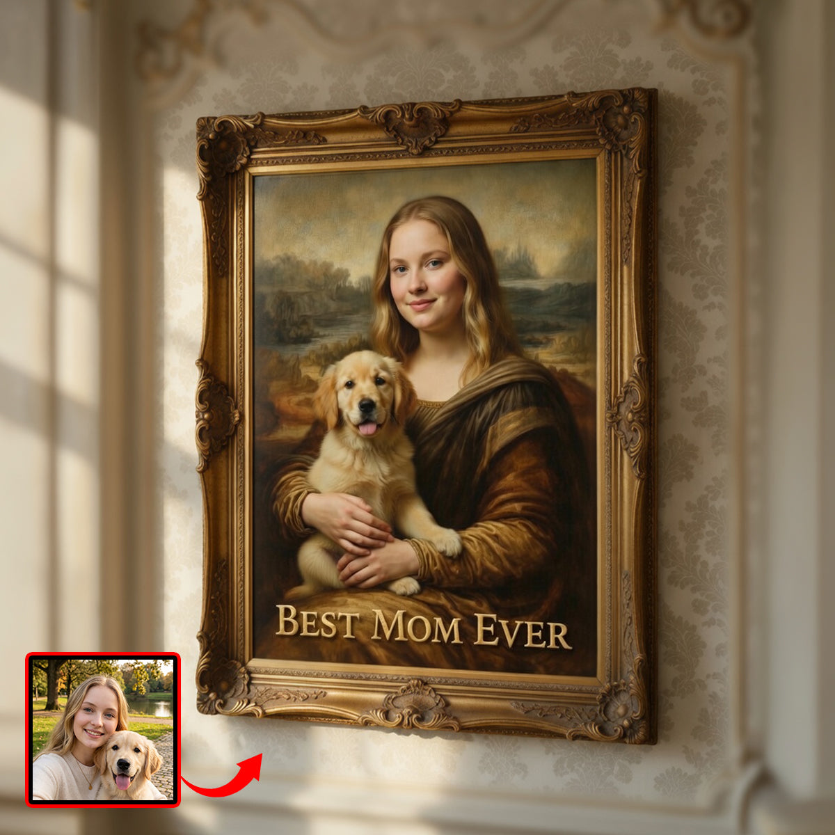 Custom Photo Pet Mom Canvas Poster - Gifts For Pet Lovers 01tydh080426-Homacus