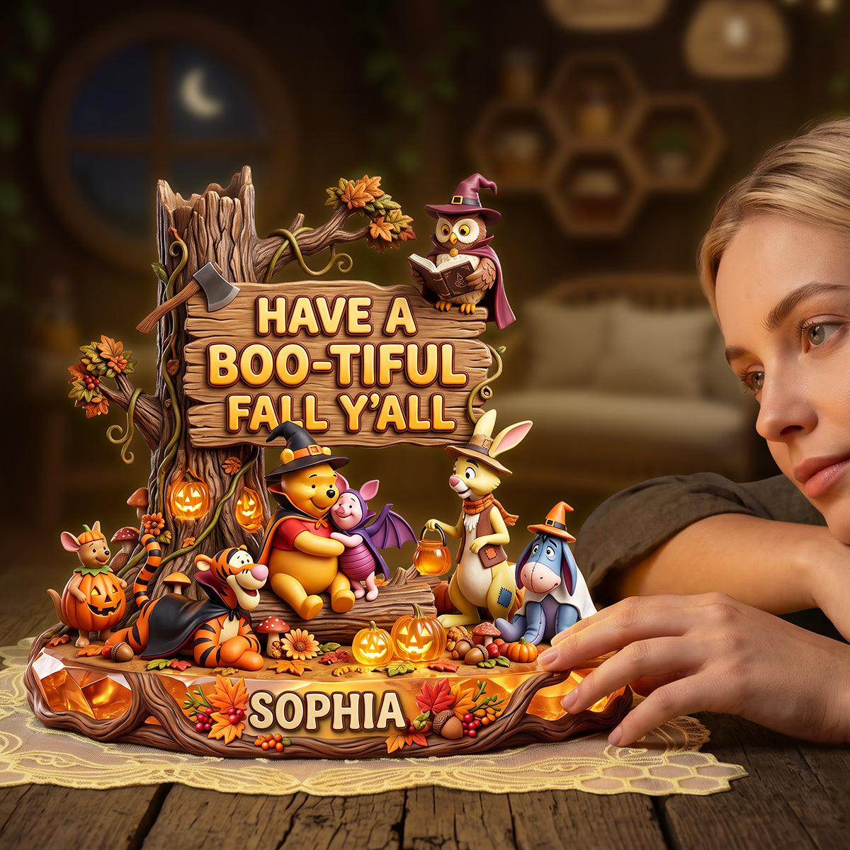 Boo-tiful Fall Acrylic Light Box - Personalized Gifts For Halloween 01pata300726