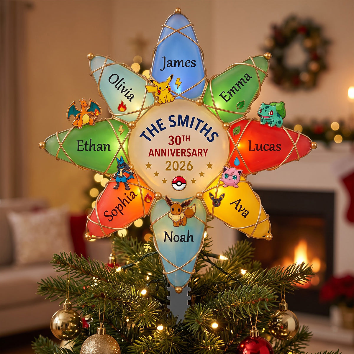 30-Year Collector Era Acrylic Christmas Tree Topper - Personalized Gifts 04HUTN071026-Homacus