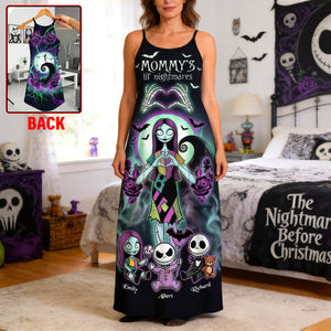 Spooky Mom Maxi Dress - Personalized Gifts For Moms 03QHQN140326-Homacus