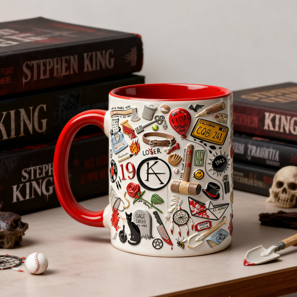 Horror Book Icon Accent Mug - Personalized Gifts 02nalu220126-Homacus