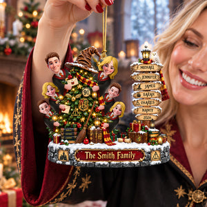 Merry Family Memories Christmas Ornament - Personalized Gifts For Family 01TOQN100926-Homacus