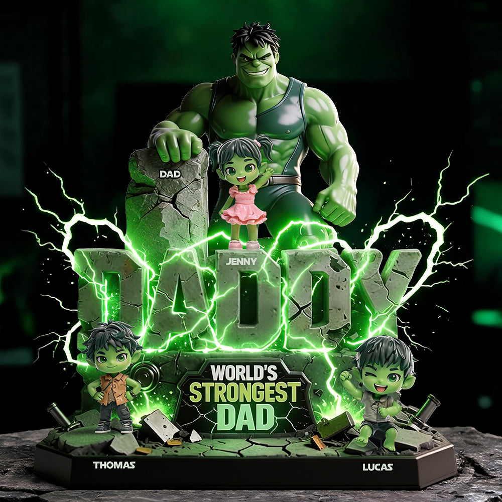 Green Giant Dad Acrylic Plaque - Personalized Gifts For Dad 05todt210526-Homacus