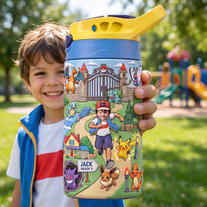 Cute Creature Kid Tumbler - Personalized Custom Photo Gift For Kids 03HAQN280726-Homacus
