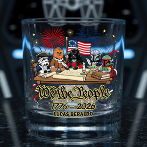 Lovely Warriors Celebrated America 250th Anniversary Drinking Glass - Personalized Gifts For Patriots 04todt050626