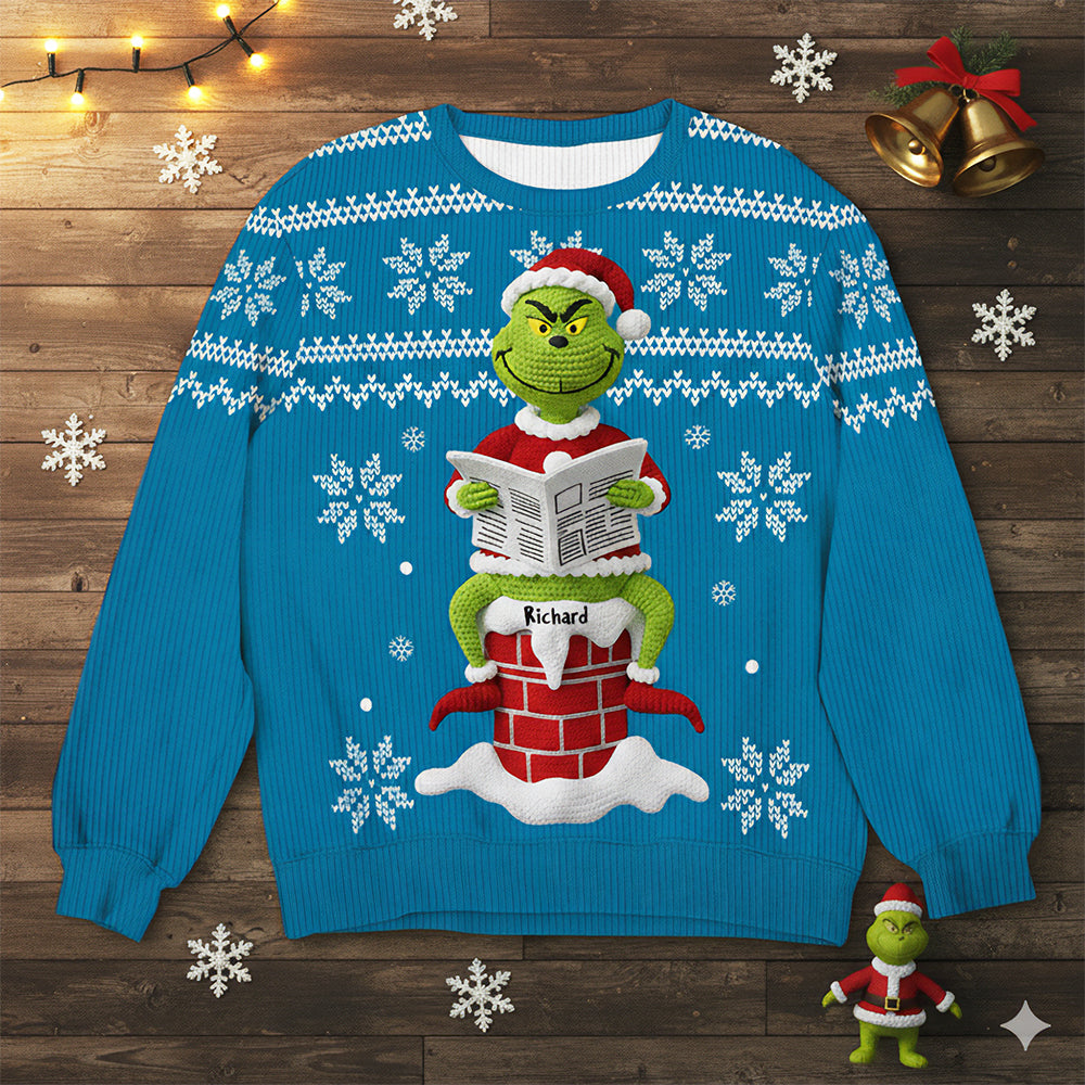 Funny Holiday Ugly Sweater – Personalized Christmas Gift for Movie Lovers 01naqn080925-Homacus