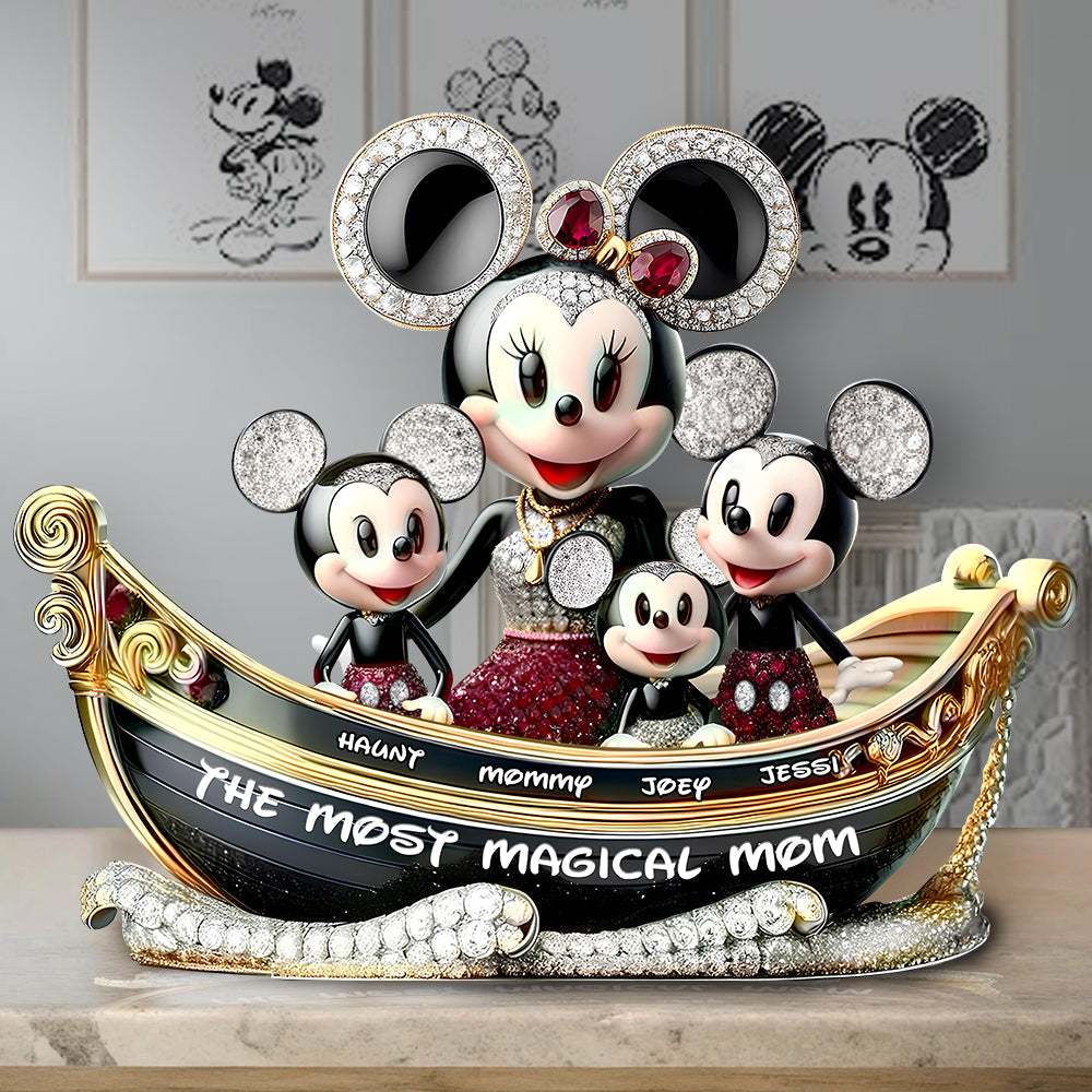 Personalized Gifts For Mom Acrylic Plaque, Most Magical Mouse Mom 02tglu040425-Homacus
