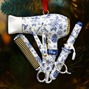 Hairstylist Toile de Jouy Ornament Personalized Gifts for Christmas 05PGDT011025-Homacus