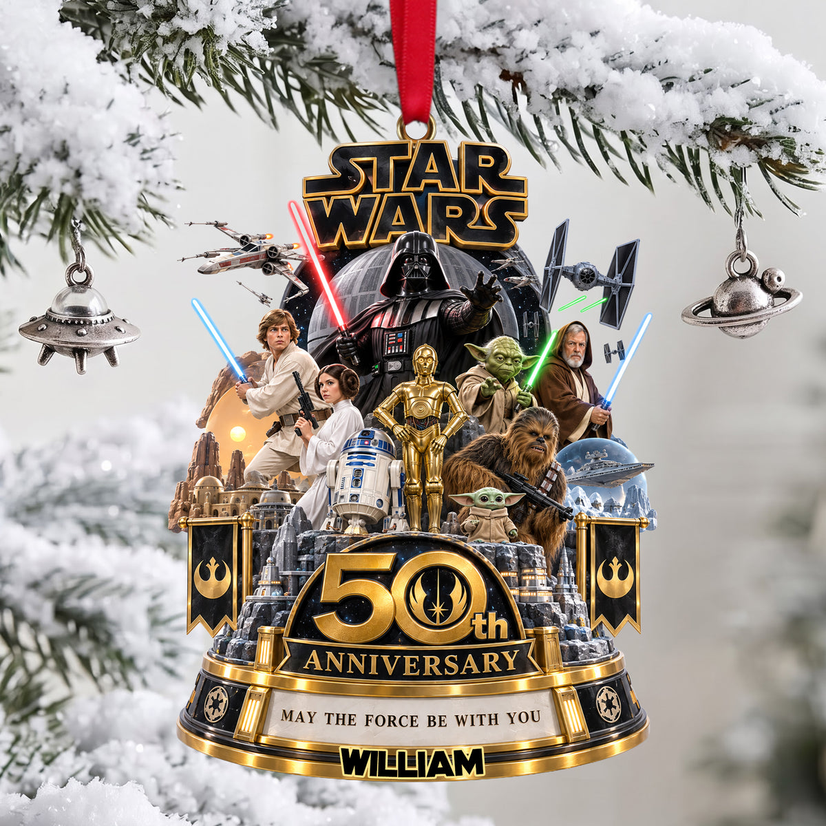 Warriors Merry Christmas Acrylic Ornament - Personalized Christmas Gifts 05ohlu100926-Homacus