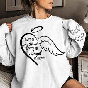 Personalized Gifts For Dog Lovers Shirt 04ohtn311224 Part Of My Heart Is My Angel In Heaven-Homacus