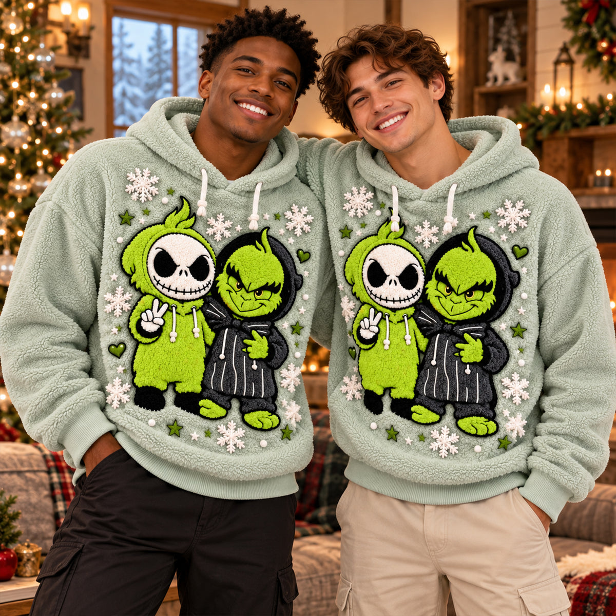 Spooky Mischievous Duo Hoodie – Personalized Gift 04NALU211026-Homacus