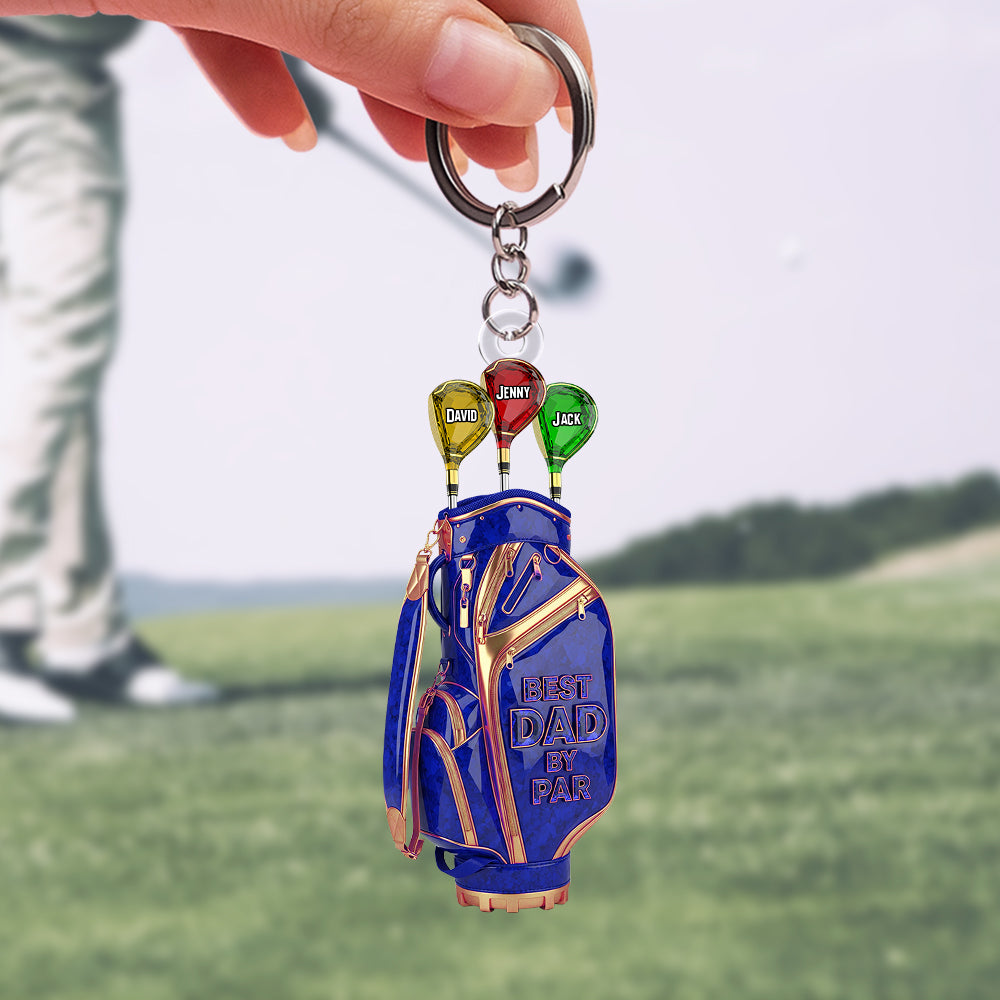 Golf Dad Keychain - Personalized Christmas Gifts For Dad 03ohtn270525-Homacus