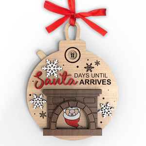 Funny Fireplace Santa Christmas Countdown Ornament 47acxx280824-Homacus